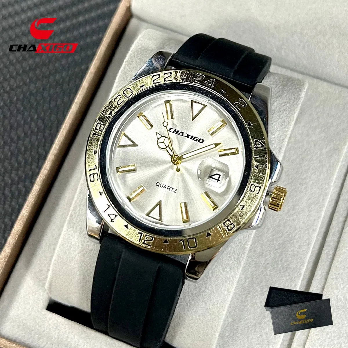 Fashion Waterproof Men's Watch Silicone Strap Sports Watch Luminous Casual Quartz Wristwatch