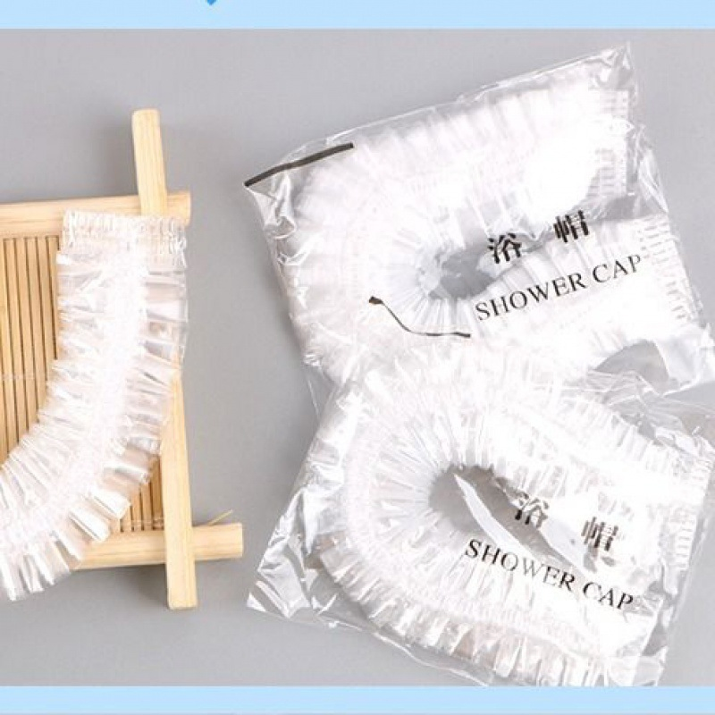 High Quality Disposable Clear Plastic Shower Caps