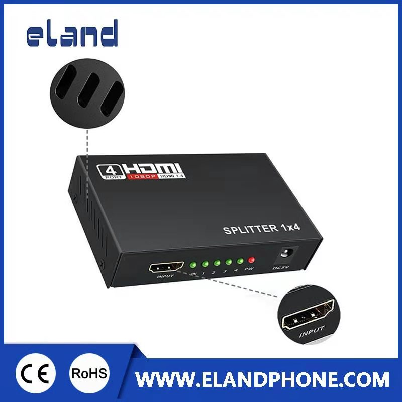 Разветвитель HDMI 1x4 на 4 порта, 1080P