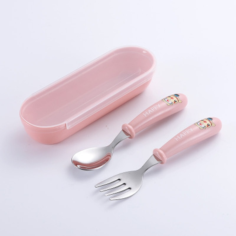 Baby Easy Grip Fork and Spoon Set with Storage Case Esg14164