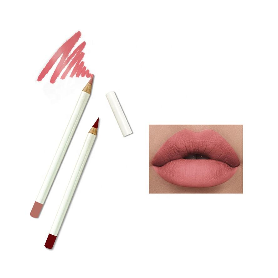 High Quality Lip Makeup 26 Color Vegan Private Label Long Lasting Custom Logo White Pencil Lipliner