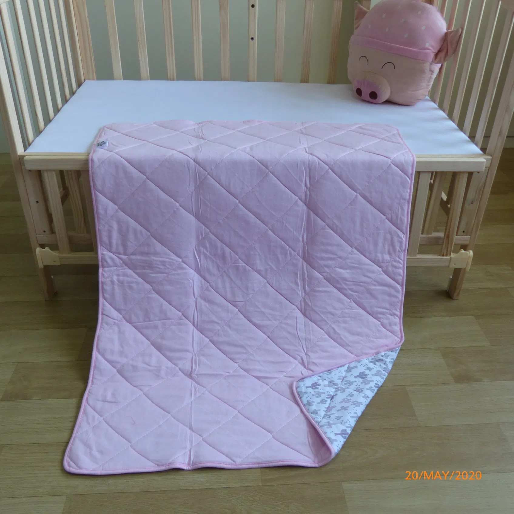 Double Layers Reversible 100% Interlock Cotton Baby Blankets