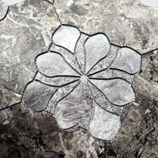 Мозаичная плитка с цветочным узором для стен и пола