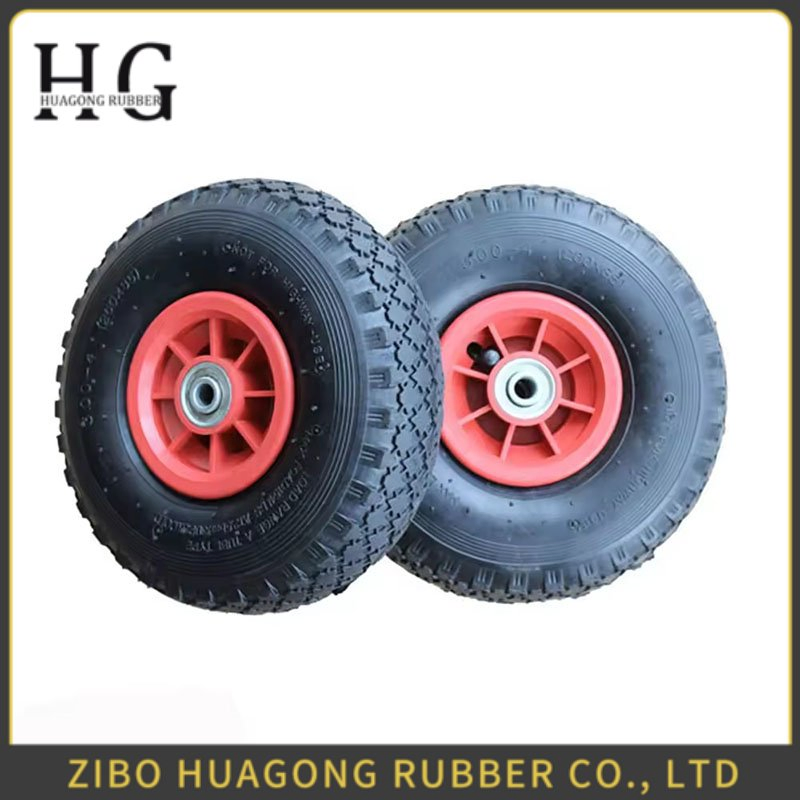 Size Can Be Customized High Quality Workshop Forlift Pallet Truck Rubber Wheel 3.50-8 with Bearing 6205zz