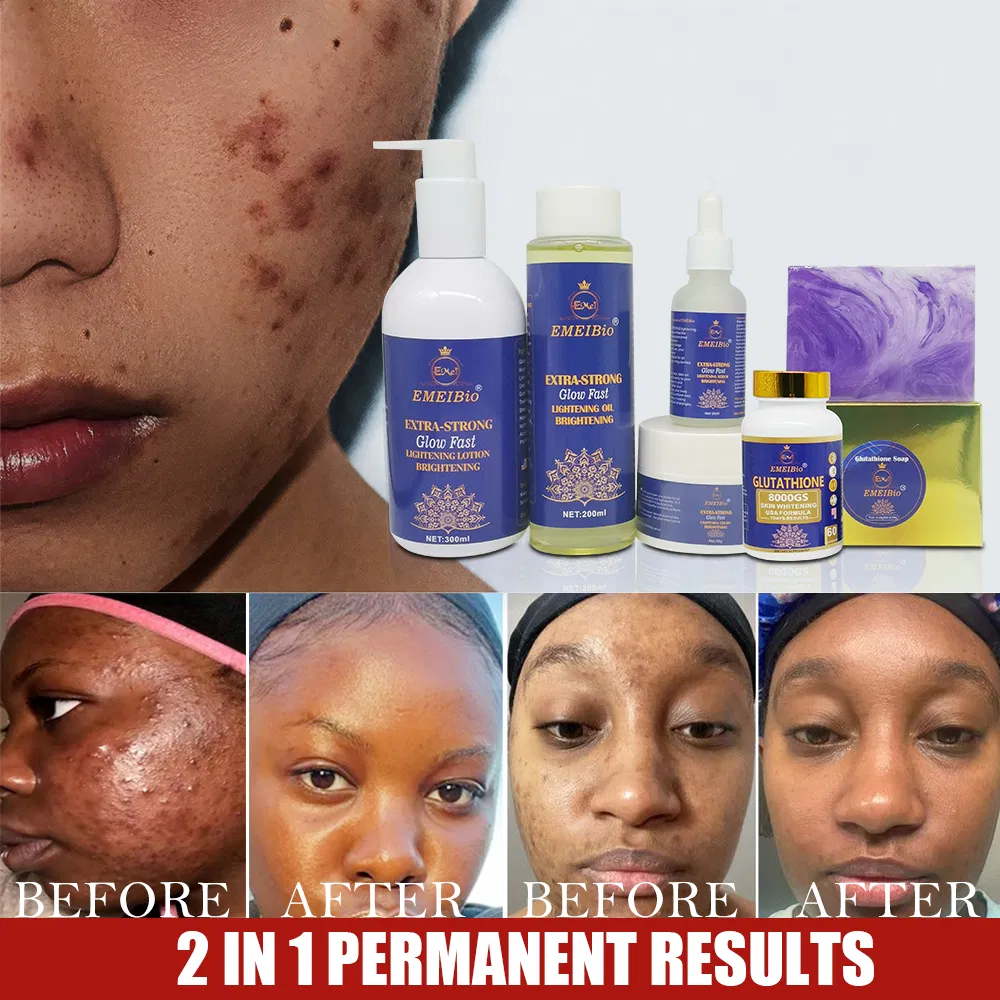 Private Brand 7 Day Glutamine Master Whitening Set Collagen Protein Removal Pigment Settlement Whitening Skincare Set