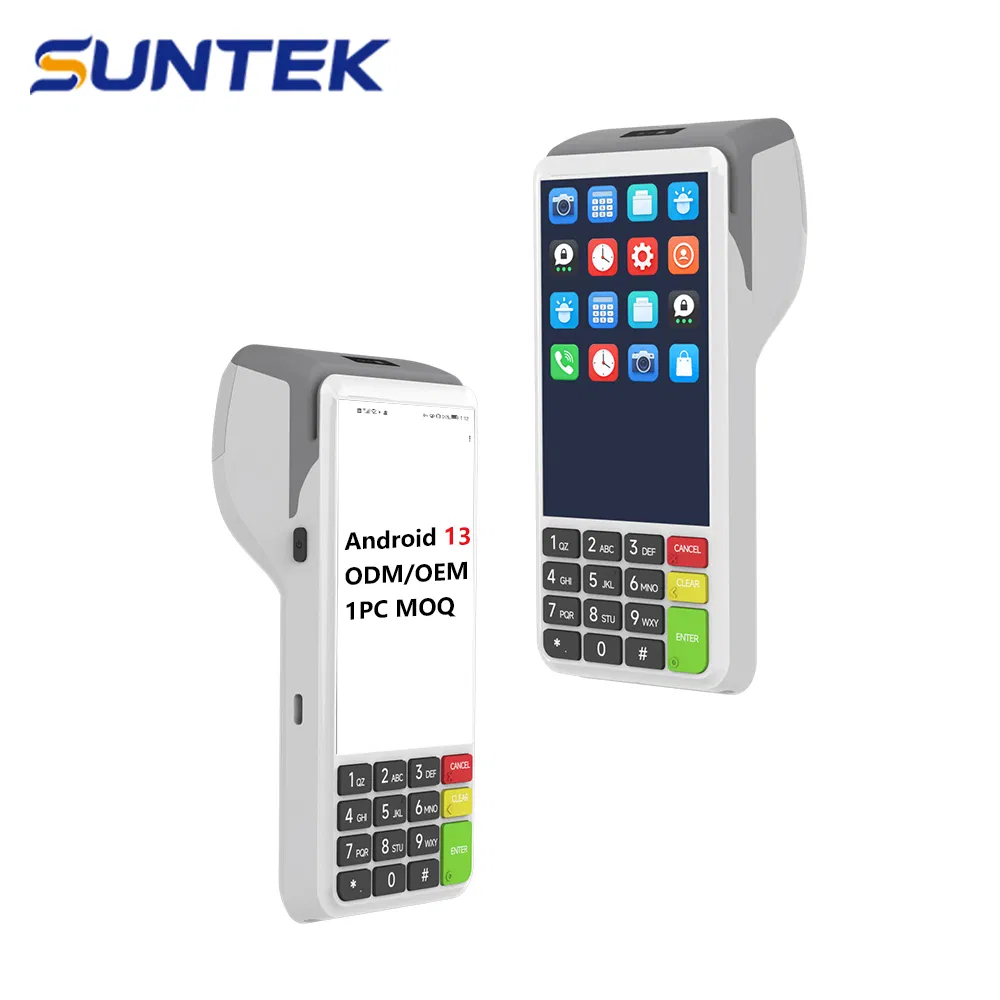 Portable Offline Mini 4-Inch POS Machine Suntek Handheld NFC Reader for Bus Ticket Check