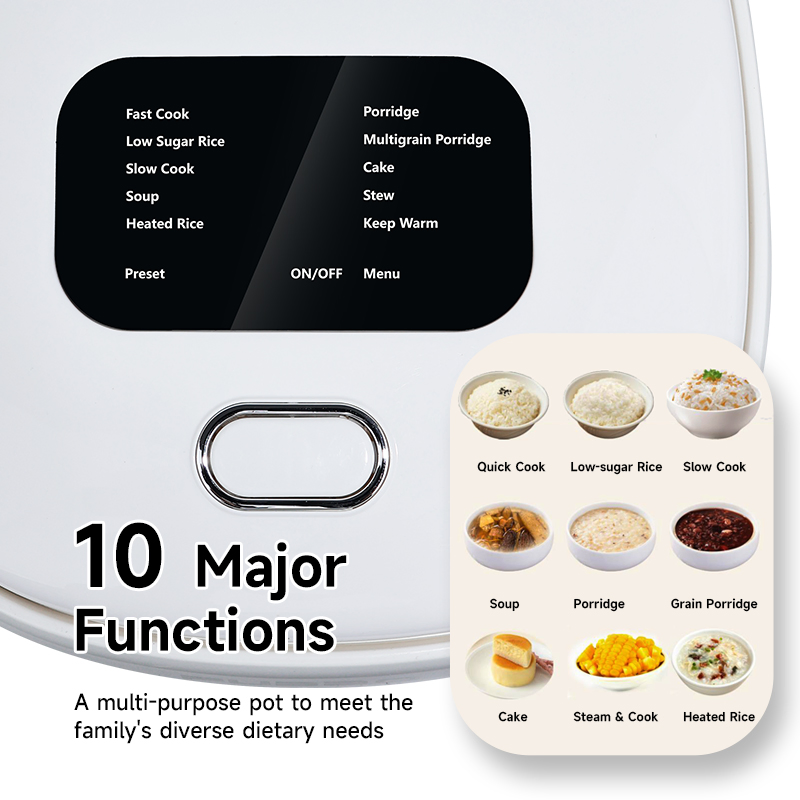3L Electeic Rice Cooker Mini Portable Multifunction Home Kitchen Appliance