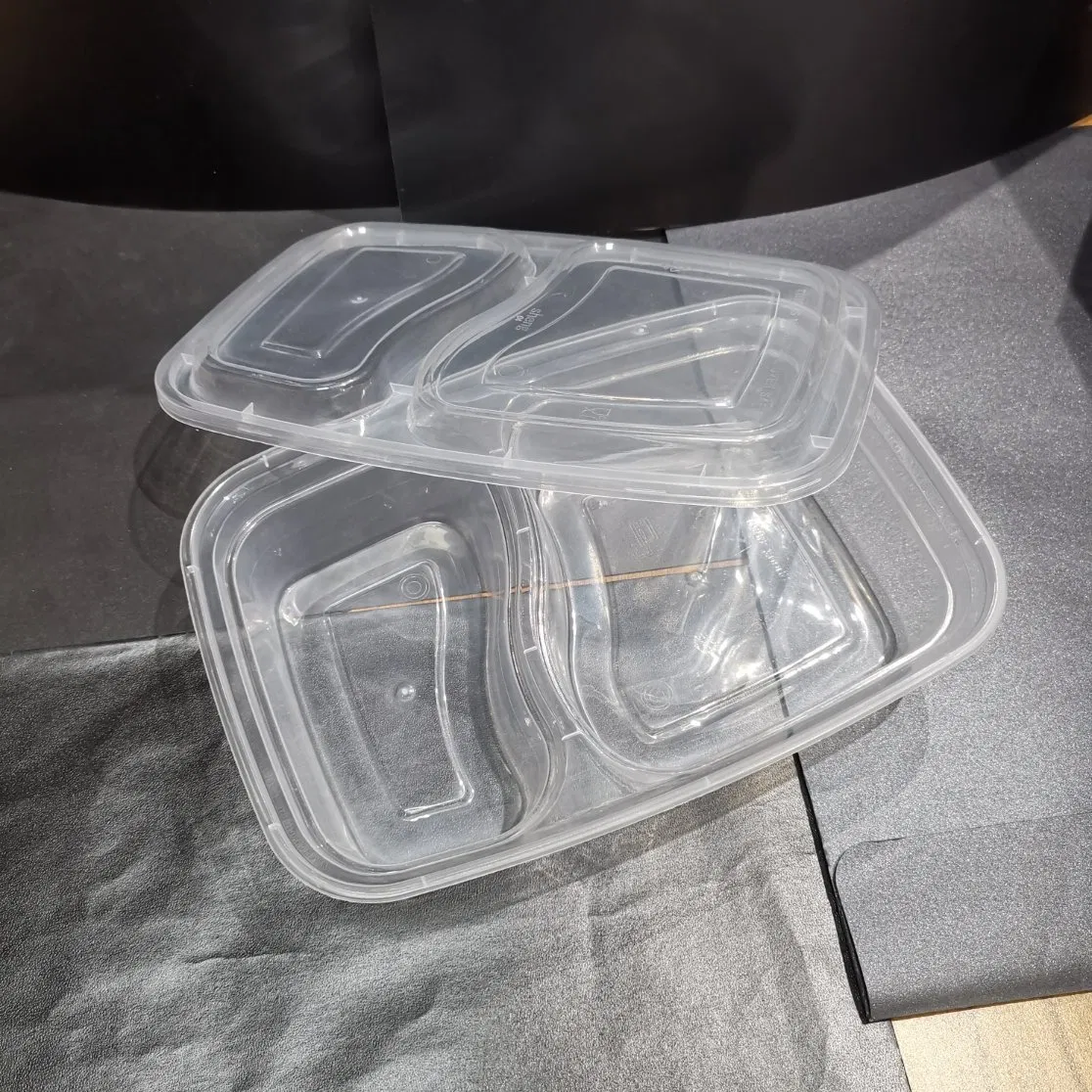 Wholesale Disposable High Quality Black Plastic Food Tray Microwave PP Container
