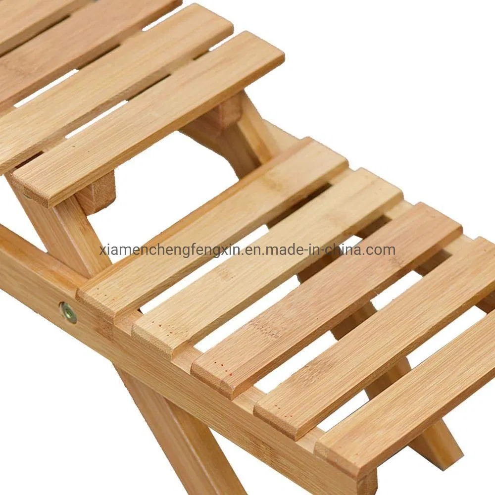 Stylish 2 Tier Wooden Plant Stand for Outdoor Spaces