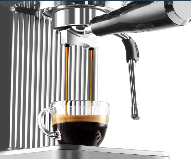 Premium Italian Coffee Maker with Color Touchscreen for Home Use