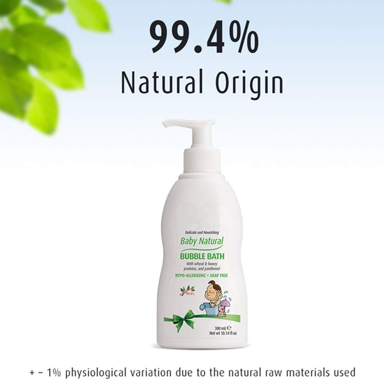 Natural Nourishing Baby Bubble Bath and Body Cleanser with Honey