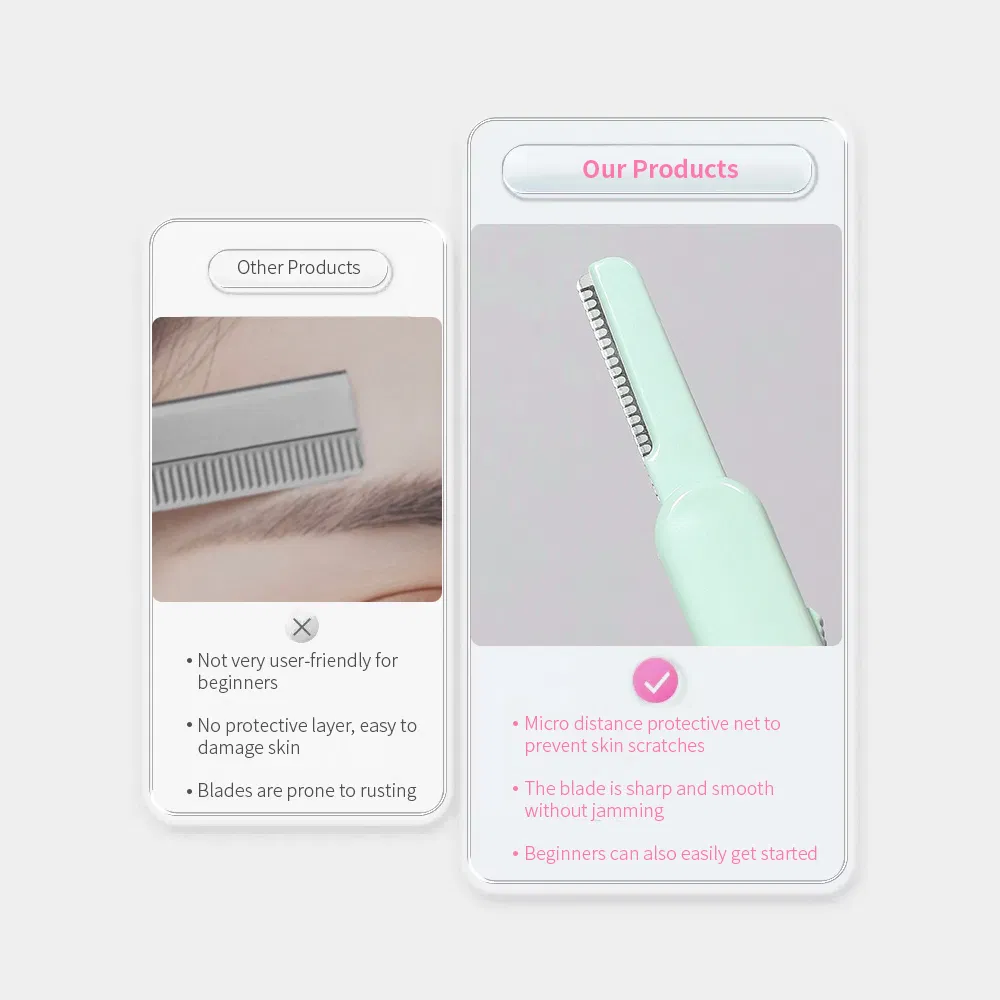 Portable Mini Retractable Face Eyebrow Razor Women and Men's Painless Safety Female Body Facial Shaver
