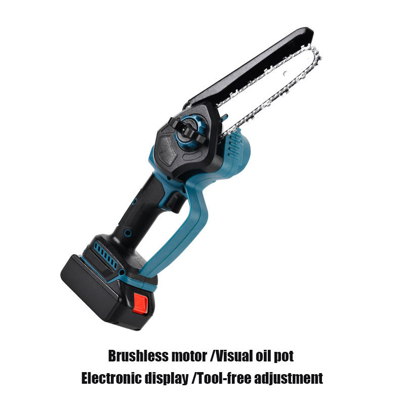 Professional Wholesale 6 Inch 21V Lithium Battery Recharge Mini Cordless Chainsaw