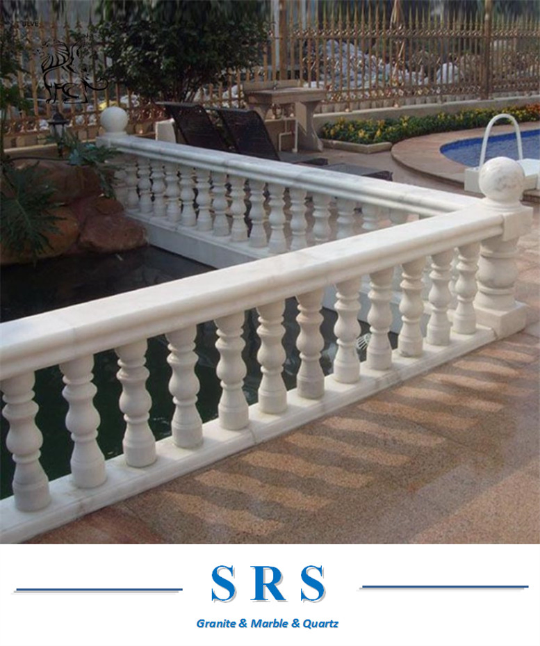 Natural Marble Granite Baluster Column Pillar Stone Column Pillar for Indoor/Outdoor Stair Decoration/Building