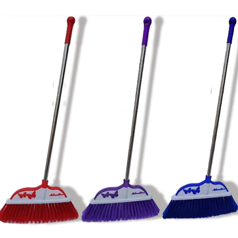Household Aluminum Alloy Carving Red Broom