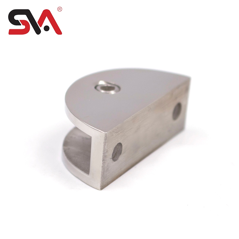 Precisely Casted Stainless Steel Semicircle D Shape Glass Bracket Clamp