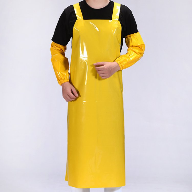 Tear Resistance Blue Apron Reusable Industrial TPU Apron for Meat Processing Food Handling