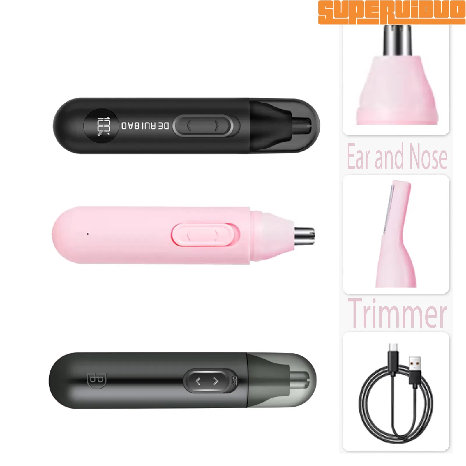 Rapid-Charge 30-Minute Fast Power Ear and Nose Trimmer