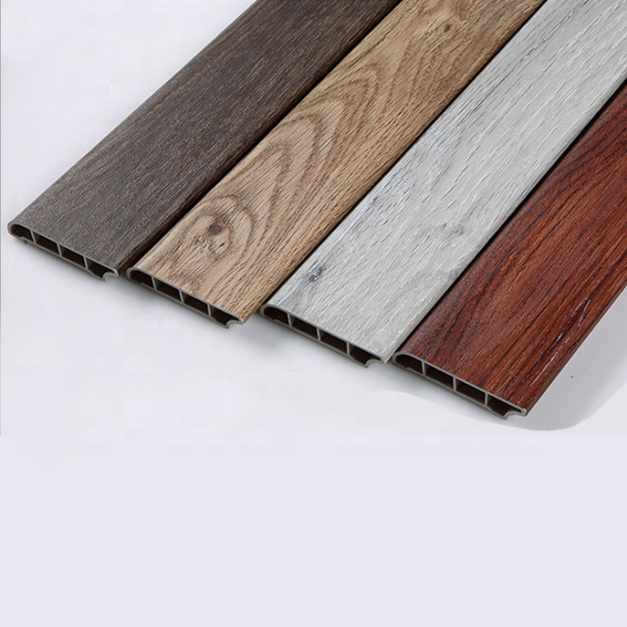 Cheap Modern Design Quick Install Waterproof Plastic PVC Baseboard Molding for Decorative