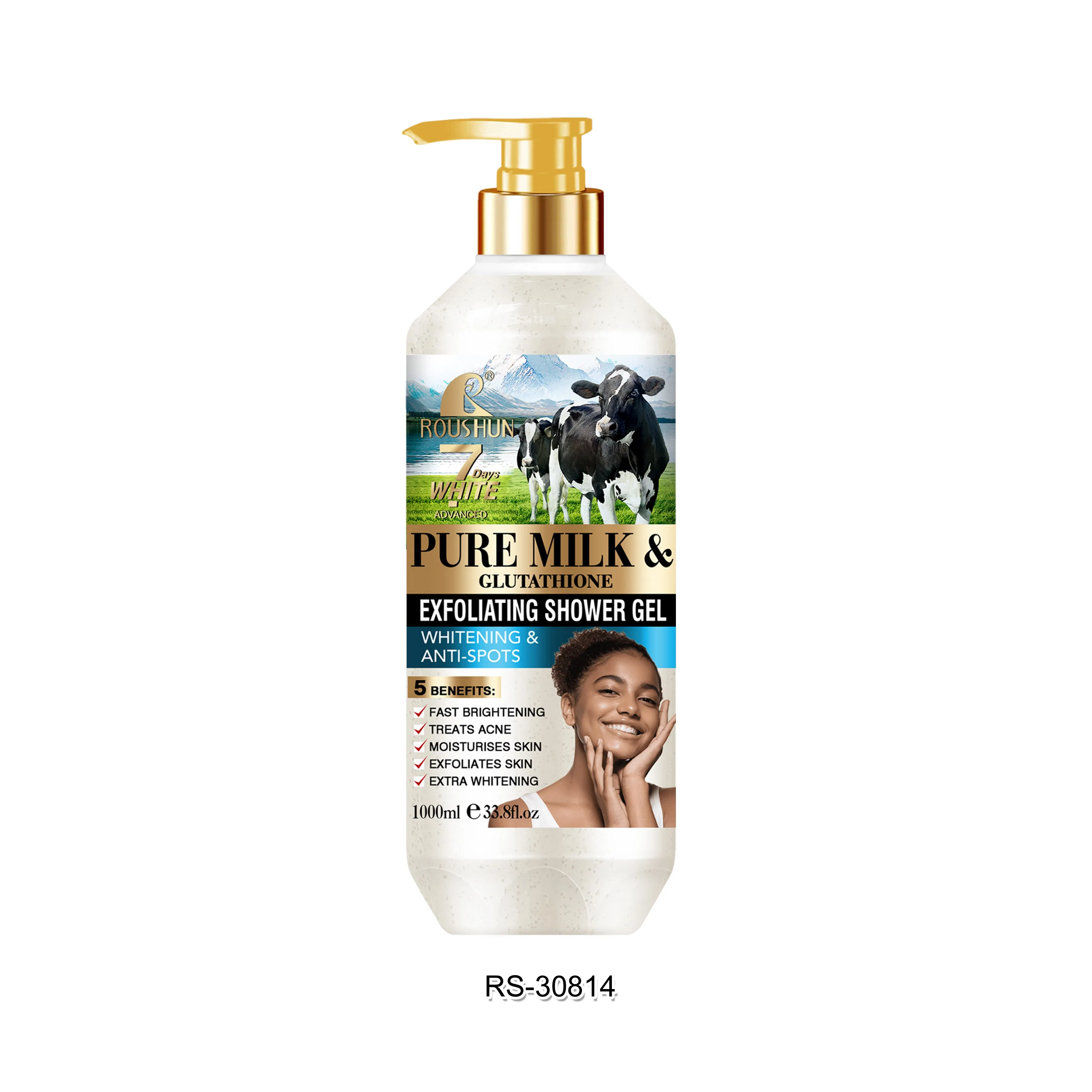 Roushun Deep Cleansing Exfoliating Smoothing Organic Cleaner for Glowing Skin