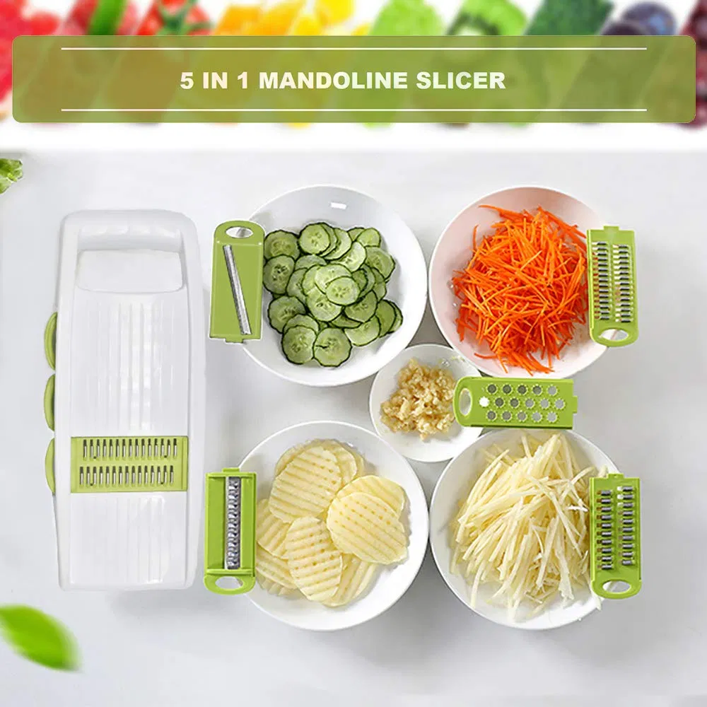 5 in 1 Vegetable Slicers Mandolin Multiblade Cutter Vegetable Cutter Potato Slicer