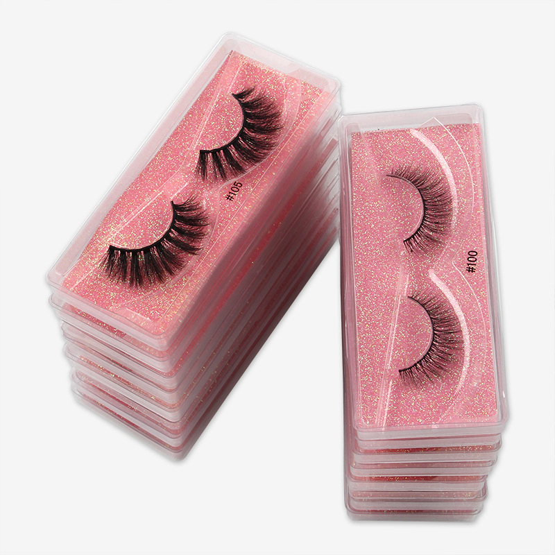 Private label False Eyelashes 3D Curly Synthetic Lashes