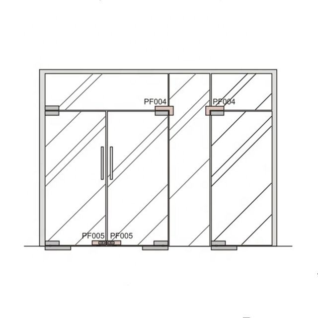 Stainless Steel Small Clamp Bottom Lock Patch Fitting Glass Door Fitting Panel Patch Fitting