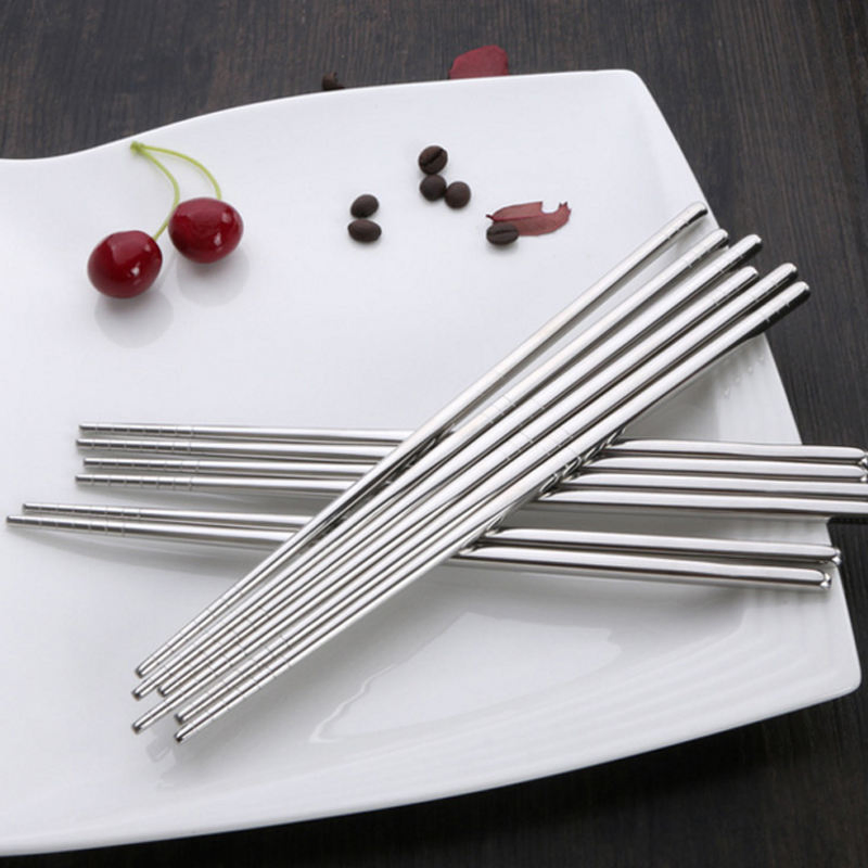 Elegant Custom Korean Hollow Titanium Chopsticks for Dining