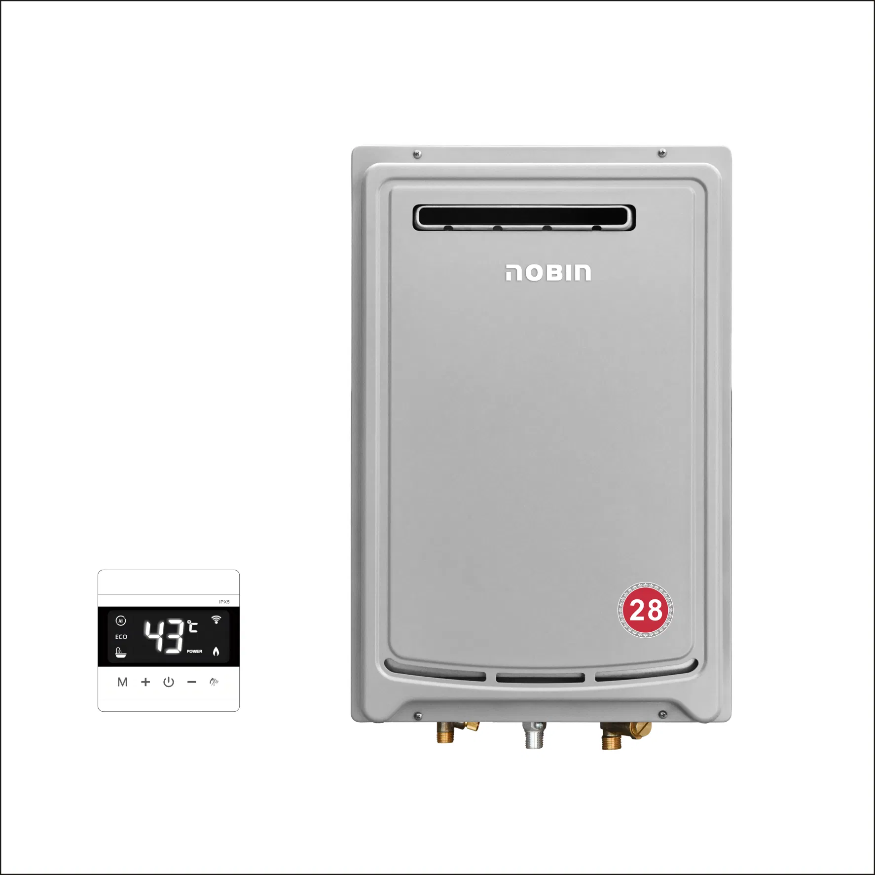 Gas Water Heater with 28L/Min Capacity and 56kw Power