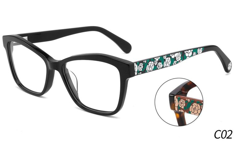 CH Hand Made Acetate Frame Eye Glasses in Top Quality