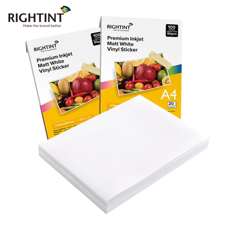 Synthetic Glassine Rightint Carton A4, OEM Die Cutting Paper Vinly Label