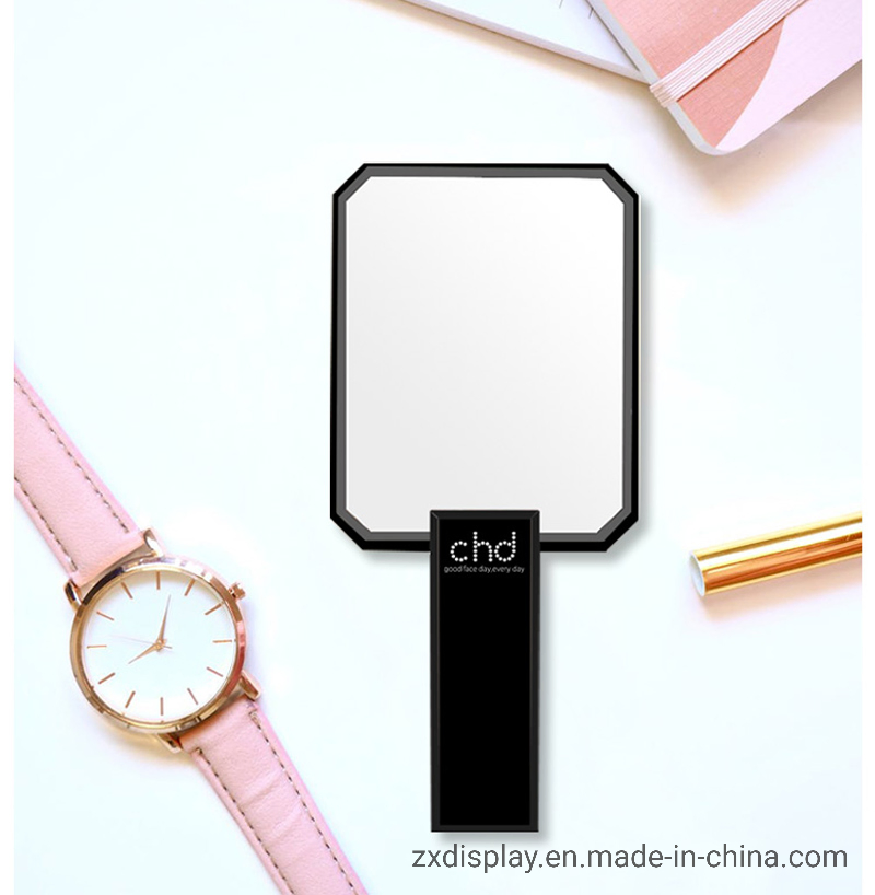 Luxury Acrylic Makeup Cosmetic Mirror with Handle