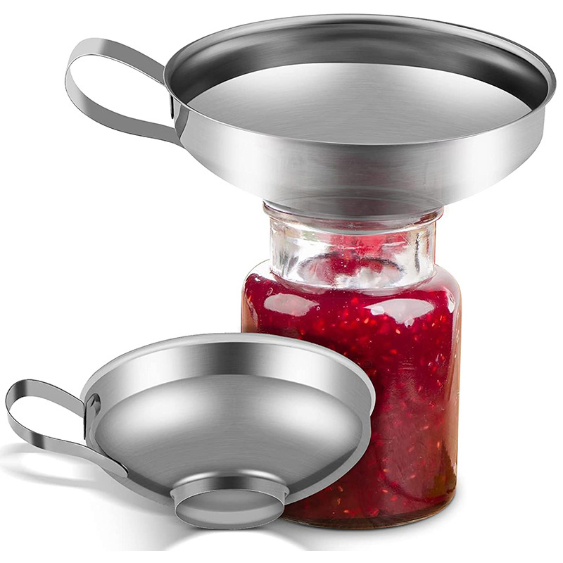 Thickened Stainless Steel Wide-Mouthed Funnel Kitchen Gadgets Sand Sauce Large Diameter Funnel
