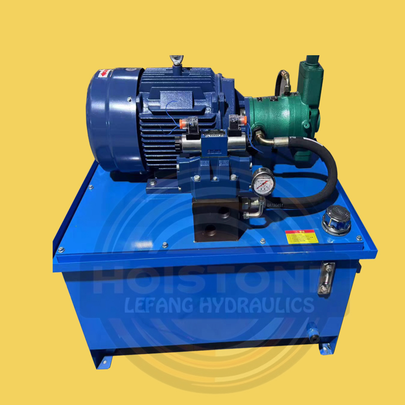 Мобильная гидравлическая станция с ручным клапаном