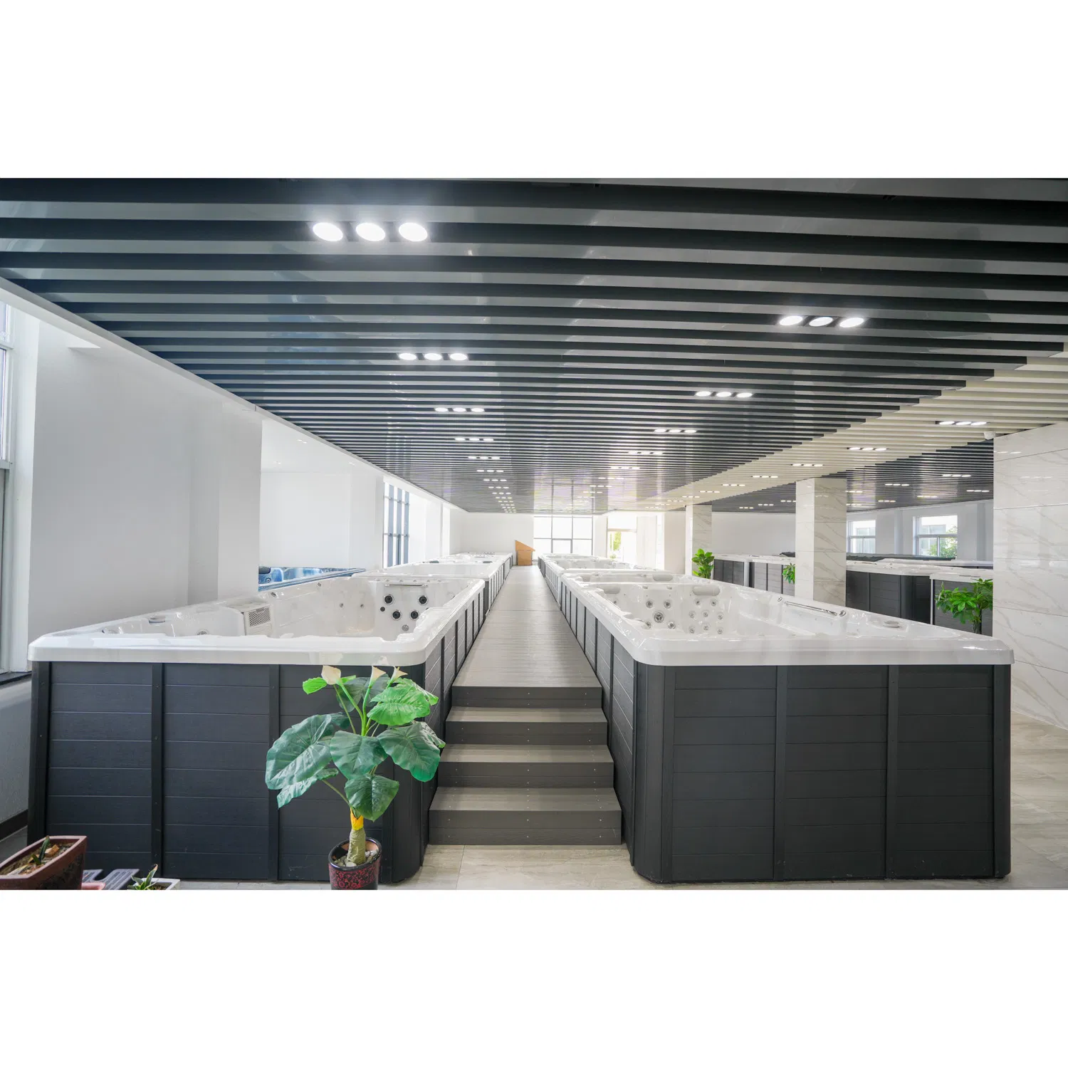 Compact Outdoor SPA Bathtub for Six with Roto Mould Design