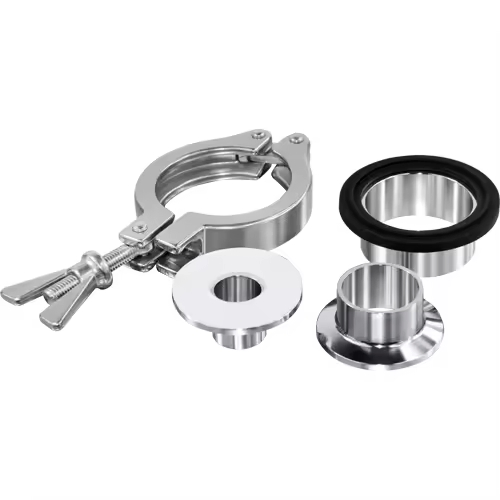 Factory Direct Sanitary Stainless Steel 304 316L Tri Clamp Union Set Ferrule Pipe Fitting Sight Glass