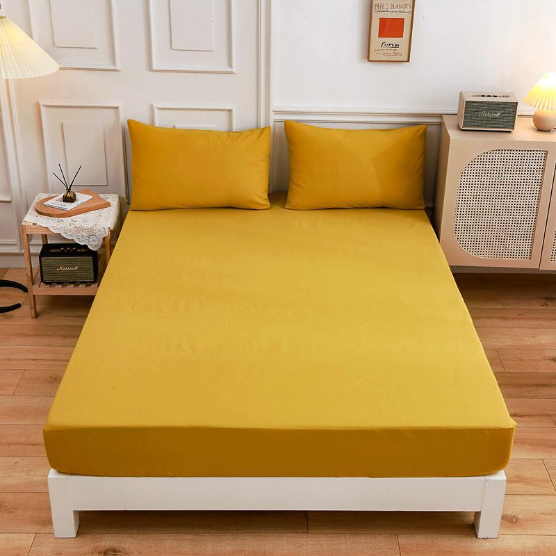 Solid Color Single Hat Pillowcase Home Textile Bedding Mattress Dust Cover