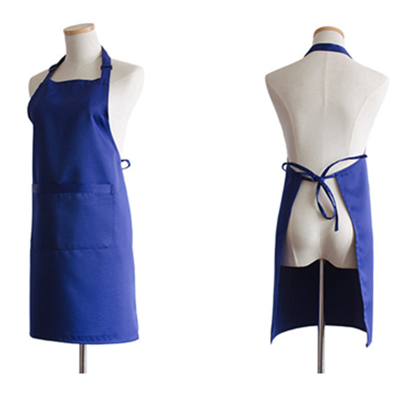 Cooking Aprons Blanks professional Waiters Kitchen 100% Cotton with Pocket Logo for Men Aprons Custom