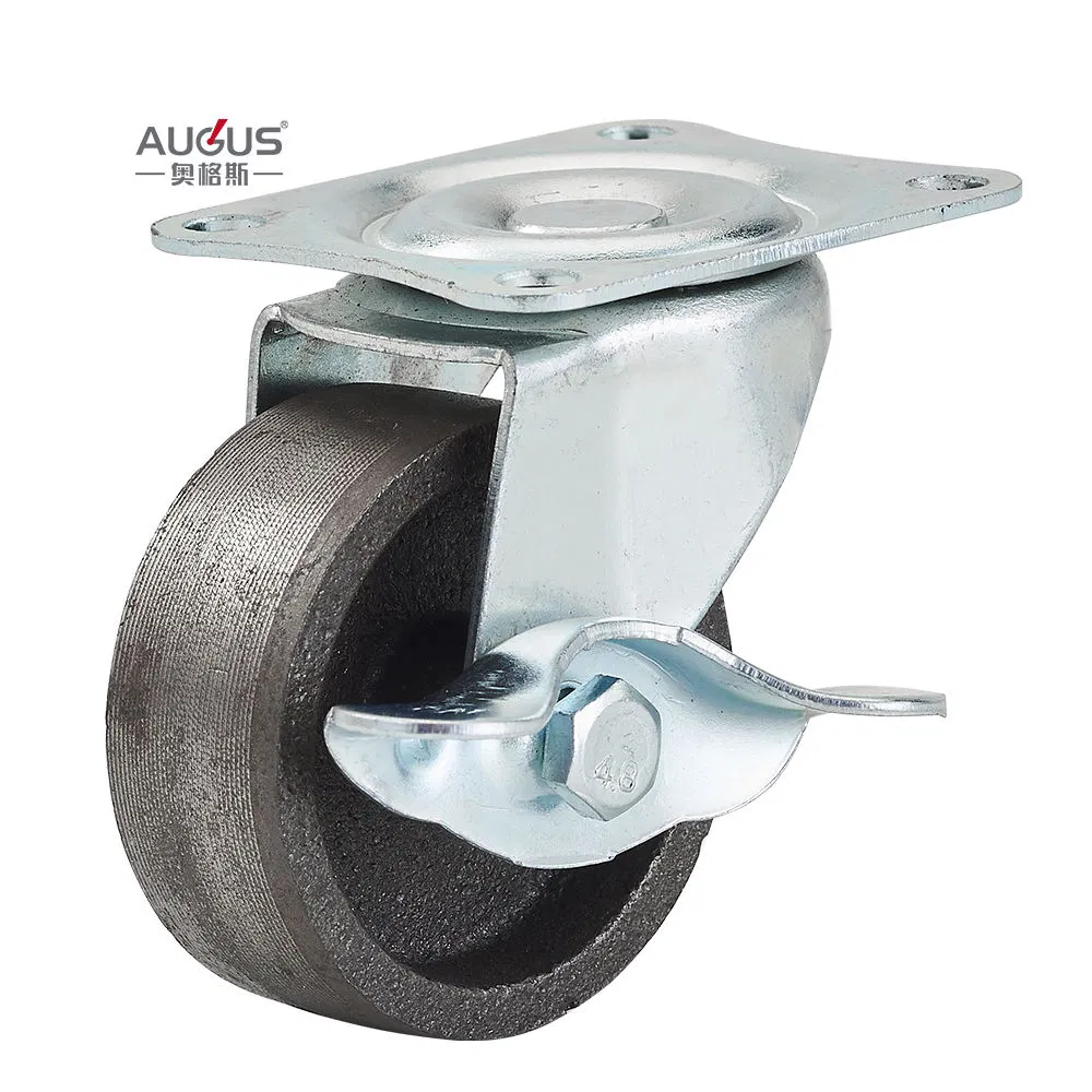 Factory Wholesale 1.5 2 2.5 3 Inch Cast Steel Furniture Caster Wheels for Dolly Cart