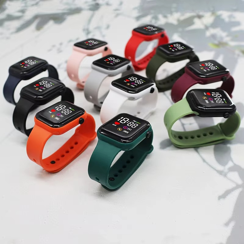 Custom Logo Student Electronic Fashion Sports Watch Child LED Watch Kids Digital Luxury Watches