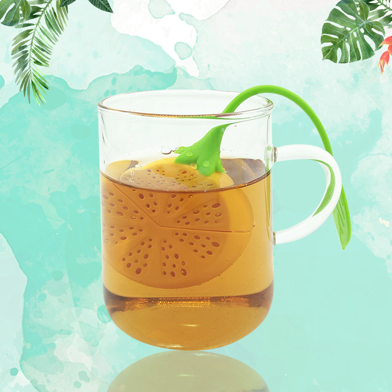 Lemon Shape FDA Silicone Reusable Coffee Strainer Infuser Bag Silicone Tea Filters