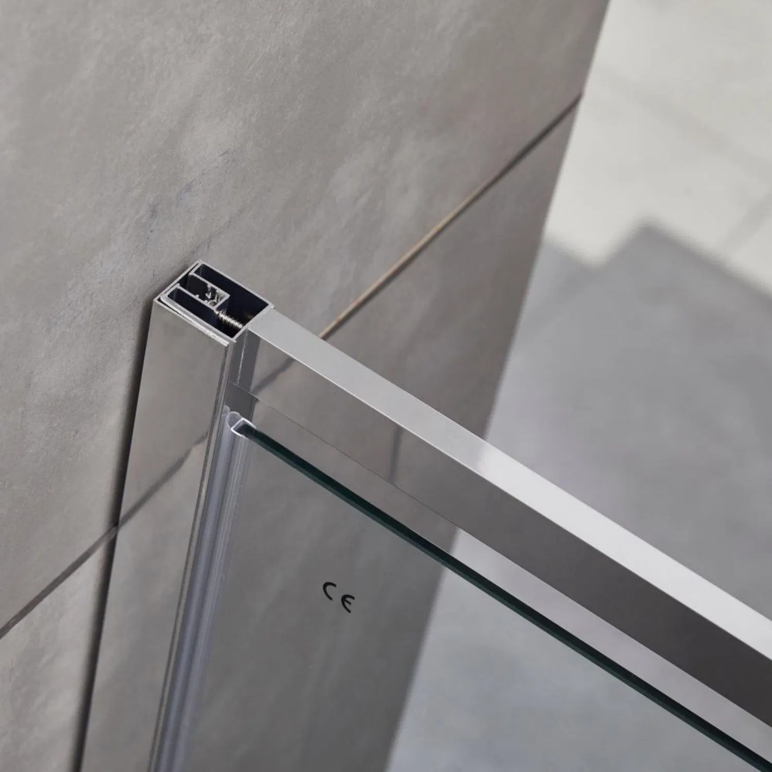 Bathroom 900mm Tempered Glass Pivot Shower Door