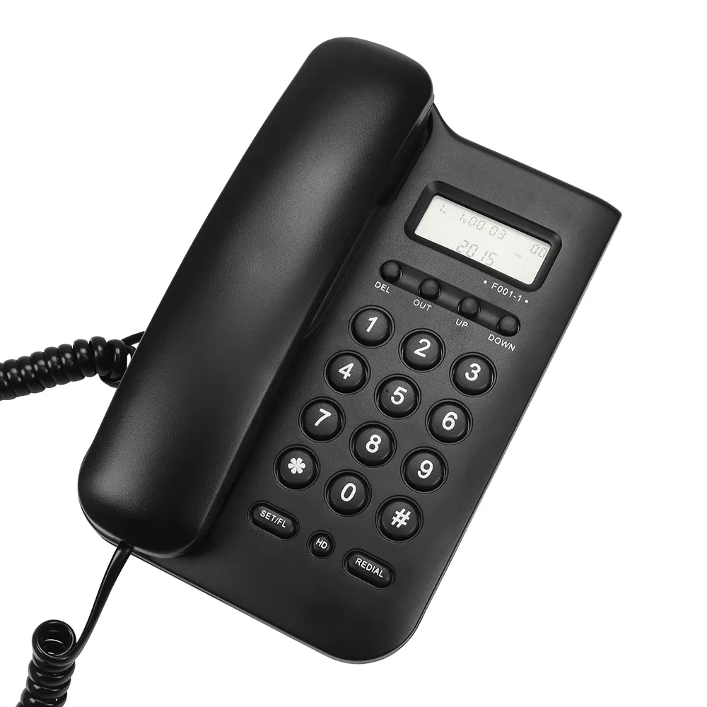 Waterproof Analog Caller ID Phone with Hands-Free Corded Design