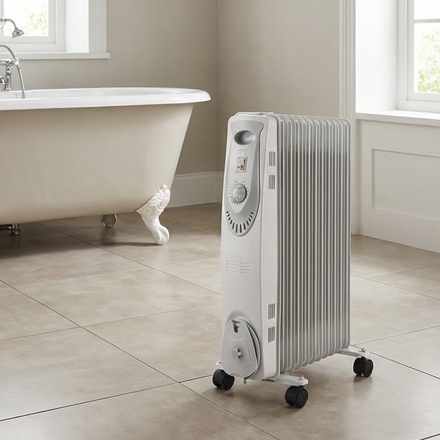 Comfortable Heating Solution Efficient Oil Filled Space Radiator Heater with Adjustable Thermostat