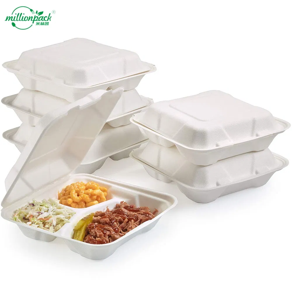 Pfas-Free Sugarcane Box for Sustainable Food Packaging Solutions