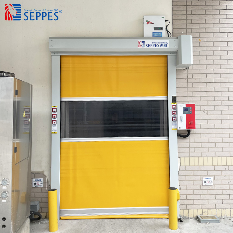 Car Wash High Speed Opening 2.0m/S PVC Plastic Roller Shutter Automatic Door