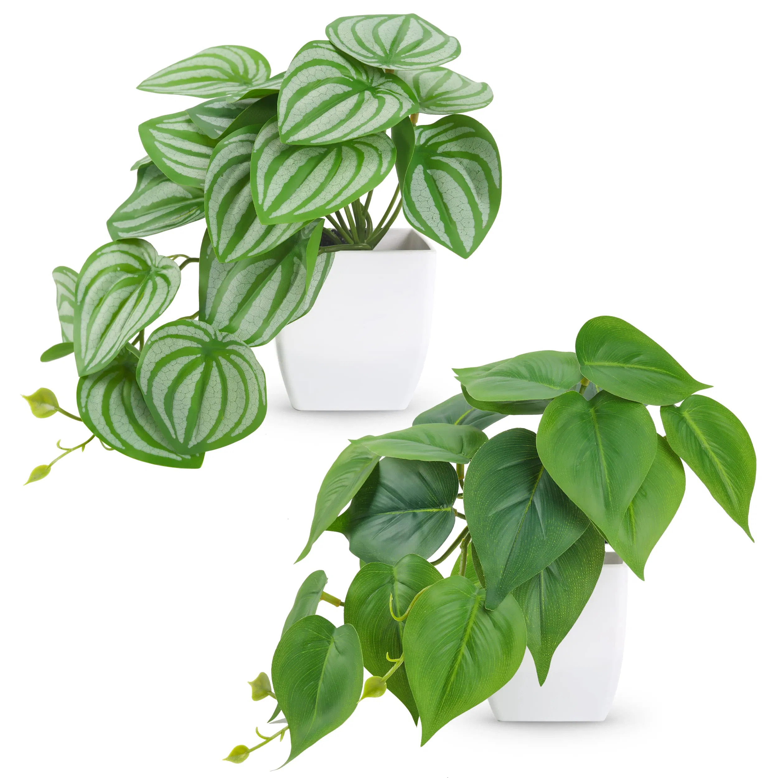 2 Packs Small Fake Plants Artificial Plants for Home Bedroom