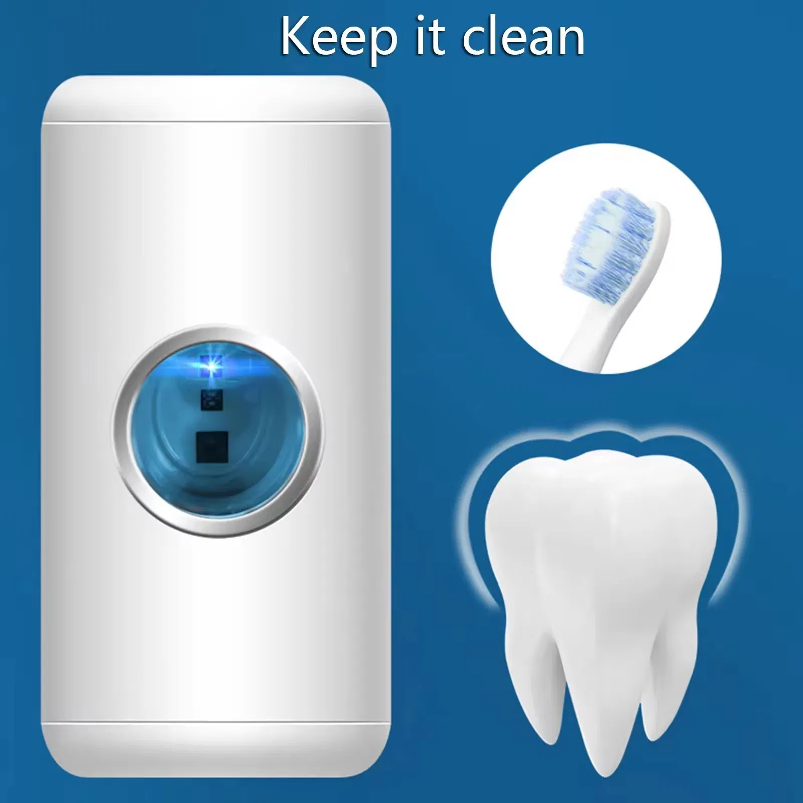 Automatic Toothpaste Squeezer with Sensor Wall-Mounted Bathroom Toothpaste Dispenser Device Tool Wbb27196