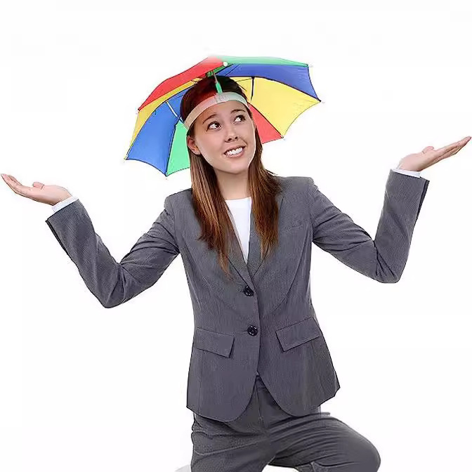 Versatile Camping Umbrella Hat - Waterproof Sun Protection Gear