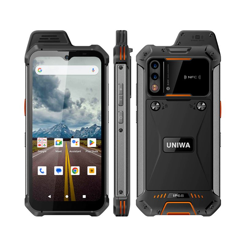 Защищённый смартфон Uniwa W999 Android 13, 8/128 ГБ, NFC